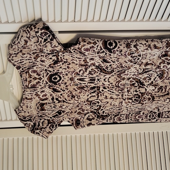 MARC NEW YORK ANDREW MARC SZ6 CAPP SLEEVE MULTICOLORED DRESS - Picture 6 of 8